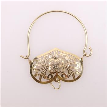 14kt Gold Charm Holder Pendant