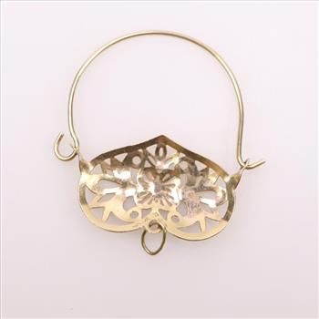 14kt Gold Charm Holder Pendant