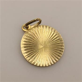 14kt Gold Circle Pendant