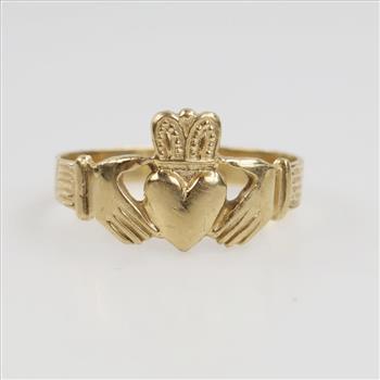 14kt Gold Claddagh Ring