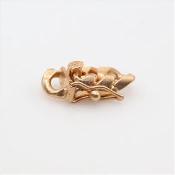 14kt Gold Clasp Piece