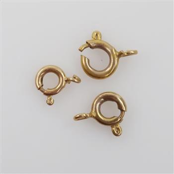14kt Gold Clasp Pieces, 3 Pieces