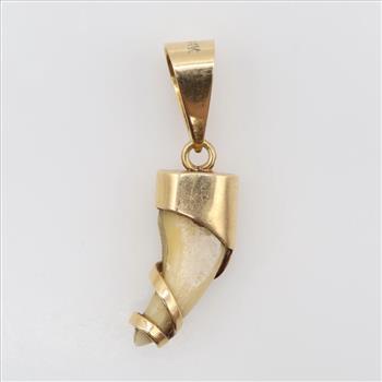14kt Gold Claw Pendant