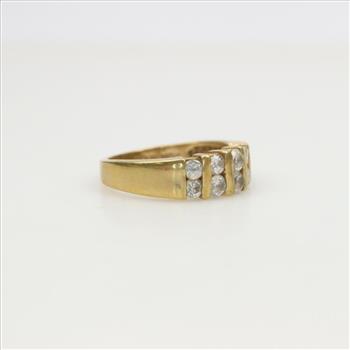 14kt Gold Clear Spinel Ring