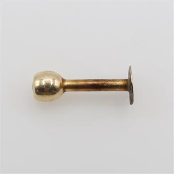 14kt Gold Clear Stone Labret Stud