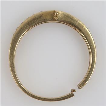 14kt Gold Clear Stone Ring