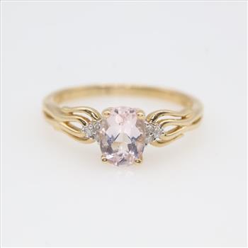 14kt Gold Clear Stone Ring