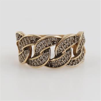 14kt Gold Clear Stone Ring