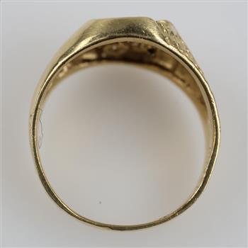 14kt Gold Clear Stone Ring