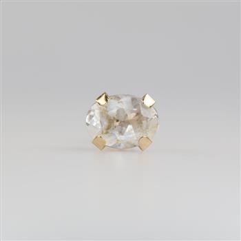 14kt Gold Clear Stone Sud Earring