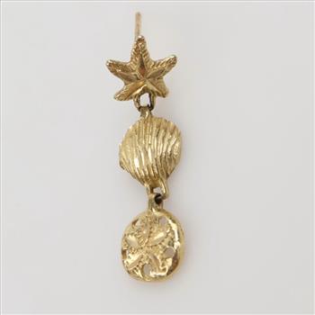 14kt Gold Coastal Dangle Earrings