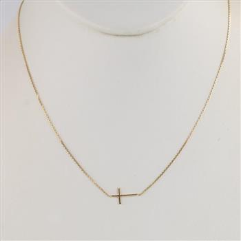 14kt Gold Cross Necklace