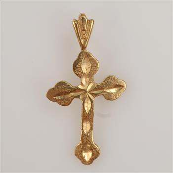 14kt Gold Cross Pendant