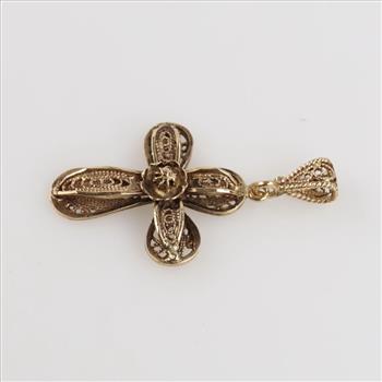 14kt Gold Cross Pendant
