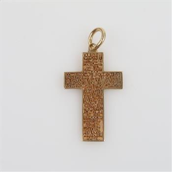14kt Gold Cross Pendant