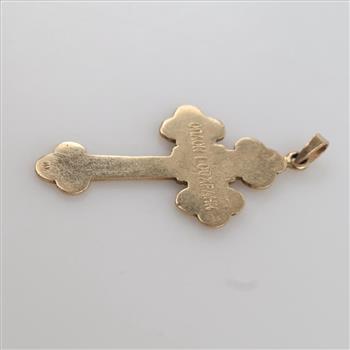 14kt Gold Cross Pendant