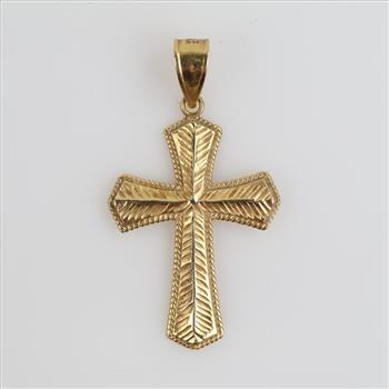 14kt Gold Cross Pendant