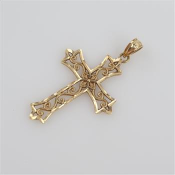 14kt Gold Cross Pendant