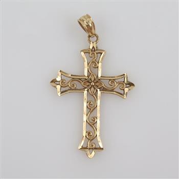 14kt Gold Cross Pendant