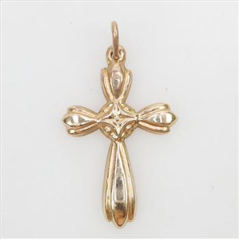 14kt Gold Cross Pendant