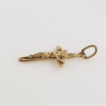14kt Gold Cross Religious Pendant