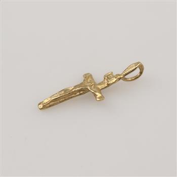 14kt Gold Cross Religious Pendant