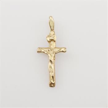 14kt Gold Cross Religious Pendant
