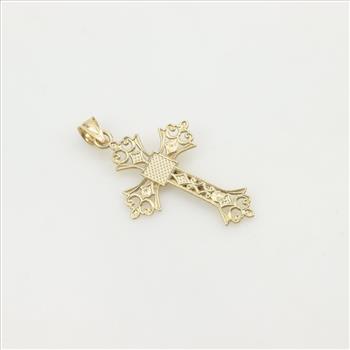 14kt Gold Cross Religious Pendant