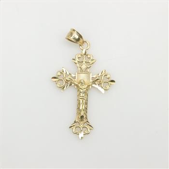 14kt Gold Cross Religious Pendant