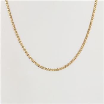 14kt Gold Cuban Link Necklace