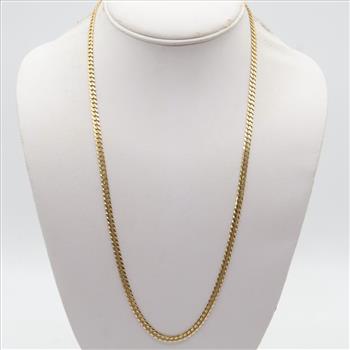 14kt Gold Cuban Link Necklace