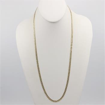 14kt Gold Cuban Link Necklace