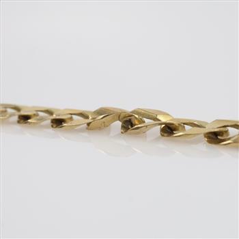 14kt Gold Cuban Link Necklace-Evaluated by Our Certified Gemologist-AGS/GIA