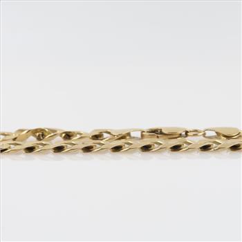 14kt Gold Cuban Link Necklace-Evaluated by Our Certified Gemologist-AGS/GIA