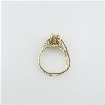 14kt Gold Cubic Zirconia Reversible Ring