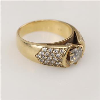 14kt Gold Cubic Zirconia Ring