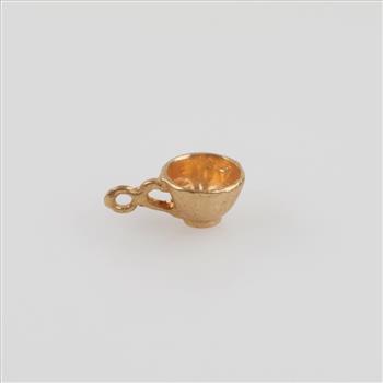 14kt Gold Cup Charm Pendant