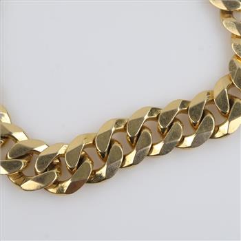 14kt Gold Curb Chain Bracelet
