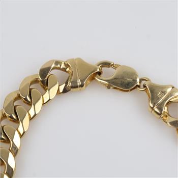 14kt Gold Curb Chain Bracelet