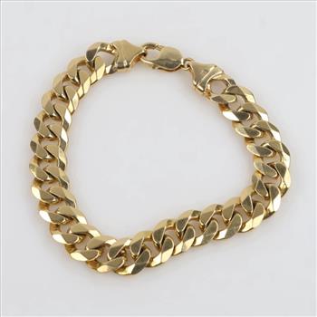 14kt Gold Curb Chain Bracelet