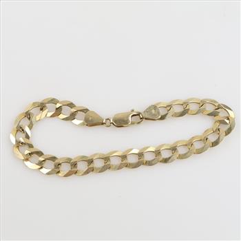 14kt Gold Curb Chain Bracelet