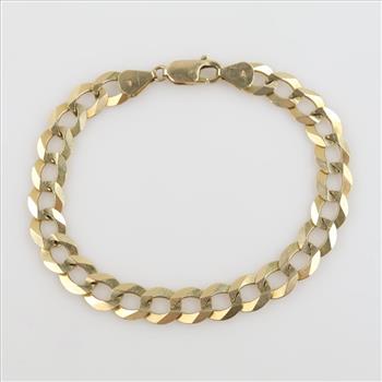 14kt Gold Curb Chain Bracelet