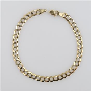 14kt Gold Curb Chain Bracelet
