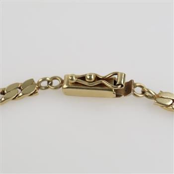 14kt Gold Curb Chain Bracelet