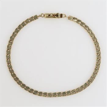 14kt Gold Curb Chain Bracelet