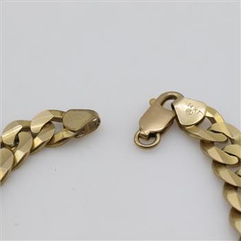 14kt Gold Curb Chain Bracelet