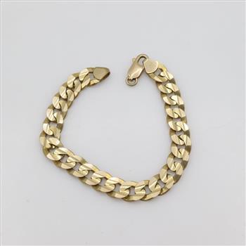 14kt Gold Curb Chain Bracelet