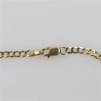 14kt Gold Curb Chain Bracelet