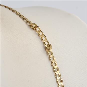 14kt Gold Curb Chain Necklace
