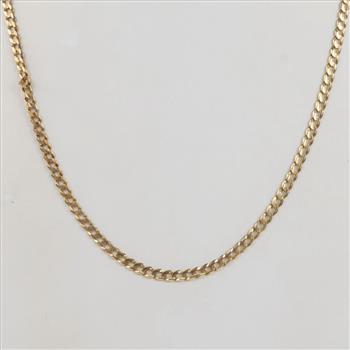 14kt Gold Curb Chain Necklace